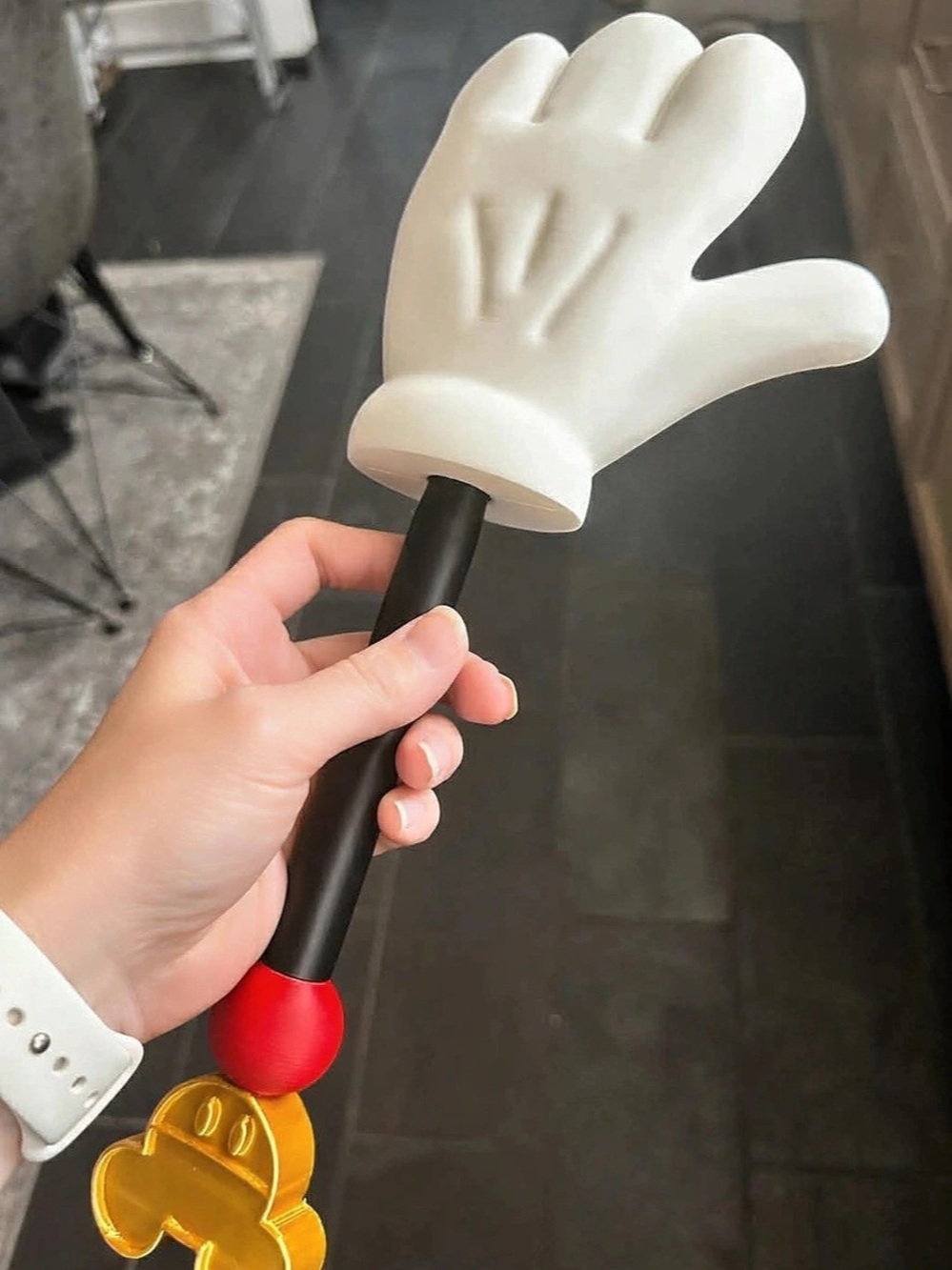 Tap to pay Mickey hand